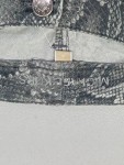 Vorschaubild 3 von Damen Jeans Skinny Fit US 6 / DE 38 Grau Schlangenmuster High Waist