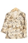 Vorschaubild 1 von Damen Leichte Jacke 42/XL Mehrfarbig Tiermotive Baumwolle Elasthan