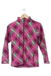 Vorschaubild 1 von Outdoorjacke Kinder 152 Pink Kariert Polyester Langarm