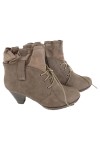 Vorschaubild 1 von Damen Stiefelette Gr. 39 Grau Klassisch Elegant Schnürstiefelette