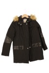 Vorschaubild 1 von Damen Winterjacke 36/S Schwarz Streetwear Kapuze Fellbesatz