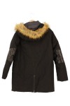 Vorschaubild 2 von Damen Winterjacke 36/S Schwarz Streetwear Kapuze Fellbesatz
