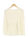 Vorschaubild 1 von Damen Bluse Gr. 36/S Weiß Modal Elegant Langarm