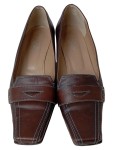 Vorschaubild 2 von Damen Pumps Gr. 40 Braun Elegant Business Leder 4cm Absatz