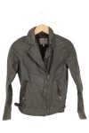 Vorschaubild 1 von Damen Lederjacke Gr. 34/XS Grau Vintage Bikerjacke