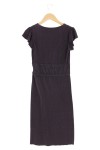 Vorschaubild 2 von Etuikleid Damen Gr. 36/S Lila Rippstrick Business Kleid