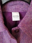 Vorschaubild 3 von Damen Leichte Jacke Gr. 42/XL Lila Klassisch Wollmix
