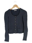 Vorschaubild 1 von Strickjacke Damen Gr. 36/S Blau gepunktet Klassisch Cardigan