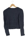 Vorschaubild 2 von Strickjacke Damen Gr. 36/S Blau gepunktet Klassisch Cardigan