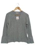 Vorschaubild 1 von Damen Pullover Gr. 32/XS Grau Klassisch Elegant Cut-Out Langarm