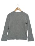 Vorschaubild 2 von Damen Pullover Gr. 32/XS Grau Klassisch Elegant Cut-Out Langarm