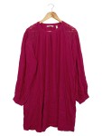 Vorschaubild 1 von Damen Freizeitkleid Rot Gr. 44/XXL Bohemian Viskose Spitze