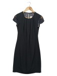 Vorschaubild 1 von Cocktailkleid Damen Gr. 36/S Schwarz Spitze Elegant Vintage