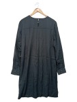 Vorschaubild 2 von Blusenkleid Damen Gr. 38/M Grau Klassisch Elegant Viskose