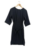 Vorschaubild 1 von Blusenkleid Damen Gr. 36/S Schwarz Elegant Business Midi