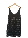 Vorschaubild 2 von Blusenkleid Damen 34/XS Schwarz Vintage Elegant Nieten