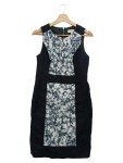 Vorschaubild 1 von Etuikleid Damen 36/S Schwarz Blumenmuster Elegant