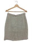 Vorschaubild 1 von Bleistiftrock Damen 42/XL Grau Hanf Klassisch Elegant Midi