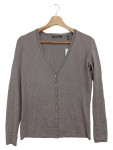 Vorschaubild 1 von Strickjacke Damen Gr. 36/S Braun Viskose Klassisch Elegant
