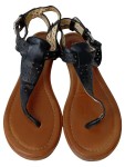 Vorschaubild 2 von Damen Sandalen Gr. 37 Schwarz Vintage Cut-Outs Riemchen