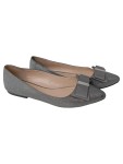 Vorschaubild 1 von Ballerinas Damen Gr. 38 Silber Glitzer Schleife Elegant