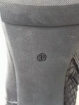 Vorschaubild 4 von Damen Stiefelette Gr. 35 Schwarz Leder Blockabsatz Reißverschluss