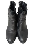 Vorschaubild 2 von Damen Stiefelette Gr. 35 Schwarz Leder Blockabsatz Reißverschluss