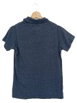 Vorschaubild 2 von Kinder T-Shirt Blau 152/158 Streetwear Vintage Schriftzug Rollkragen