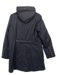 Vorschaubild 2 von Damen Leichte Jacke Mantel Gr. 36/S Schwarz Wolle Kapuze Elegant