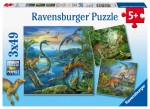 Vorschaubild 1 von Puzzle 3x49 Teile Dinosaurier Kinder ab 5 Jahren NEU