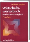 Vorschaubild 1 von Vahlen Wirtschaftswörterbuch Deutsch-Englisch Schäfer Fachbuch BWL Recht