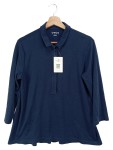 Vorschaubild 1 von Herren Langarmshirt Gr. M/50 Klassisch Blau Baumwolle