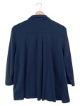 Vorschaubild 2 von Herren Langarmshirt Gr. M/50 Klassisch Blau Baumwolle