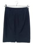 Vorschaubild 2 von Bleistiftrock Damen 36/S Schwarz Schurwolle Business Elegant Midi