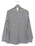Vorschaubild 2 von Bluse Damen 38/M Weiß Abstrakt Muster Elegant Schleife