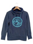 Vorschaubild 1 von Lola Liza Damen Kapuzenpullover Hoodie 32/XS Blau Casual Logo-Print