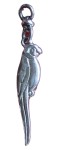 Vorschaubild 1 von Charm Anhänger Papagei Silber Edelstahl 5 cm Damen Elegant