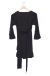Vorschaubild 2 von Freizeitkleid Damen Schwarz Gr. S Polyester Uni Elegant Klassisch