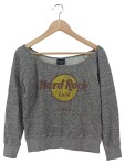 Vorschaubild 1 von Pullover Damen Grau Logo-Print Gr. 32/XS Casual Langarm