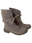 Vorschaubild 1 von Herren Stiefel Gr. 40 Grau Wildleder Schnürstiefel Vintage