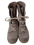 Vorschaubild 2 von Herren Stiefel Gr. 40 Grau Wildleder Schnürstiefel Vintage