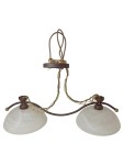 Vorschaubild 1 von Deckenleuchte Modern Braun Metall Glas 80cm Hängelampe