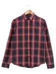 Vorschaubild 1 von Damen Freizeithemd Kariert Rot Gr. 34/XS Langarm Streetwear Vintage