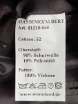 Vorschaubild 4 von THEO Sakko Herren 52/XL Grau Business Fischgrätenmuster Anzugjacke
