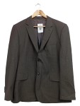 Vorschaubild 1 von THEO Sakko Herren 52/XL Grau Business Fischgrätenmuster Anzugjacke