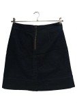 Vorschaubild 2 von Damen Bleistiftrock Gr. 38/M Blau Baumwolle Business Elegant