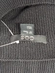Vorschaubild 3 von Damen Freizeitkleid Gr. 34/XS Schwarz Minimalistisch Rippstrick Kurzarm