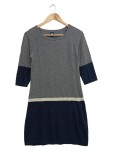 Vorschaubild 1 von Damen Freizeitkleid Gr. 36/S Wollmischung Mehrfarbig Gestreift