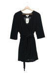 Vorschaubild 1 von & OTHER STORIES Damen festliches Samt Wickelkleid Schwarz Gr. 34/XS