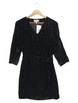Vorschaubild 1 von & OTHER STORIES Cocktailkleid Damen 34/XS Schwarz Samt Wickelkleid Elegant